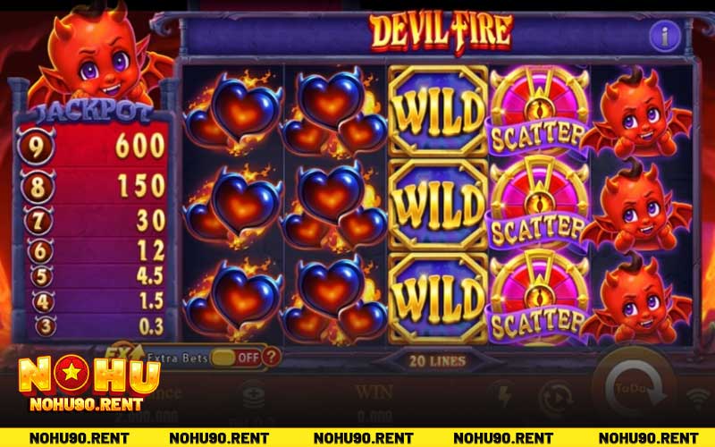 Tính năng đặt biệt trong slot Devil Fire